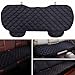 bangminda Cojín Asiento Coche Funda Asiento Coche Universal Felpa Corta Espuma Protector para Coche Oficina Hogar con Bolsa (Negro, 1 para Asiento Trasero)