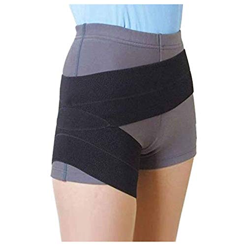 Soporte para la ingle y la cadera, soporte para el alivio del dolor de la ciática, soporte para el nervio ciático para el músculo cuádriceps tirado del muslo, tensión del flexor de la cadera, bursiti