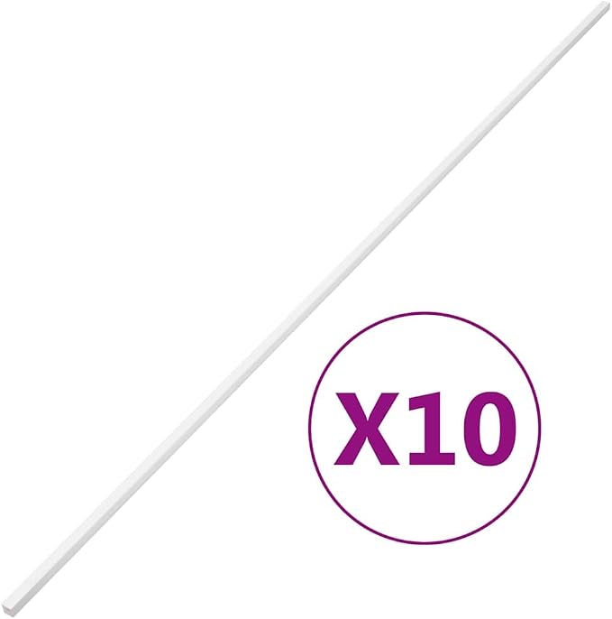 Canaleta para cables de PVC blanca 10 canales 3.3 pies miniatura 2
