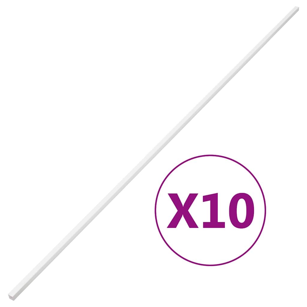 Tubos de instalación de PVC 30 x 20 mm, 10 m, 10 unidades, gestión de cables, canaleta de cables, caja de cables para oficina, pared, suelo para gestión de cables y escondite de cables