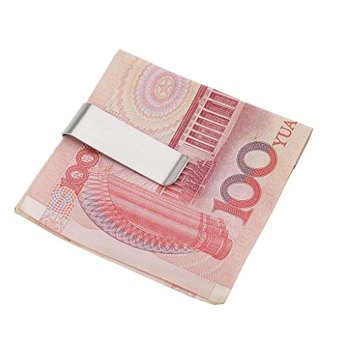 myaddiction Silver Stainless Steel Money Clip Purse Wallet Card Cash Holder Clip 50 * 15mm Jewelry & Watches | Mens Jewelry | Money Clips