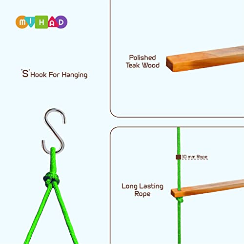 Ashish-Rope-Climbing-Ladder-IndoorOutdoor-for-Kids-Ninja-Ladder-Kid-Ladder-for-4-to-10-Years-Green