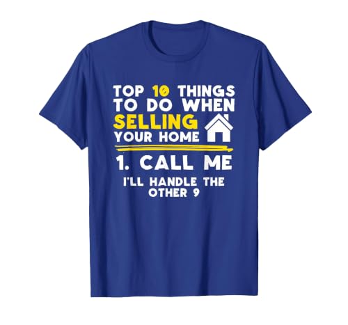 Real Estate Agent Call Me T-Shirt, Men, Royal Blue, X-Large