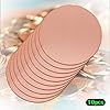 Uxney 2" Copper Round Discs, 24 Gauge 0.5mm Thickness Pure Copper Round Plate T2 Metal Sheet Copper Circles for Crafts, Jewelry Making, Electrical DIY - 10 Pack #2