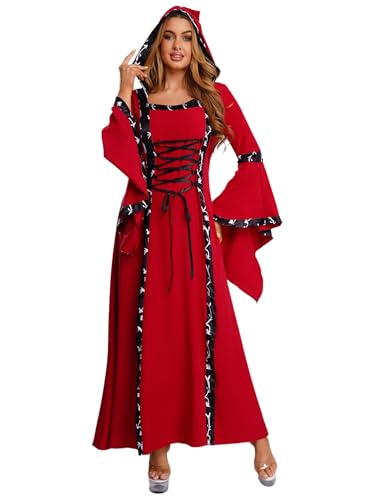 Robe cosplay costume médiéval femme pour soirée gothique et rave steampunk