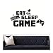 Zykang 70 * 40Cm Mangiare Dormire Gioco Ripeti Decalcomania Gioco Vinile Adesivo Joystick Gamepad Gioco Wall Art Camera dei giovani Sala giochi Wall Sticker Art