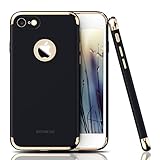 iPhone 7 Case, Roybens 3 In 1 Anti-Scratch Anti-fingerprint Shockproof Case Electroplate Frame with Non Slip Coated Matte Surface for Apple iPhone 7 (4.7