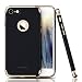 iPhone 7 Case, Roybens 3 In 1 Anti-Scratch Anti-fingerprint Shockproof Case Electroplate Frame with Non Slip Coated Matte Surface for Apple iPhone 7 (4.7")(2016)- Black