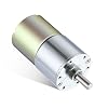DC 12V 10RPM Gear Motor High Torque Electric Micro Speed Reduction Geared Motor Centric Output Shaft 37mm Diameter Gearbox