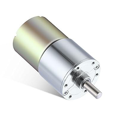 DC 12V 10RPM Gear Motor High Torque Electric Micro Speed Reduction Geared Motor Centric Output Shaft 37mm Diameter Gearbox