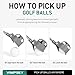VIMPSEY 9Ft/12Ft/16.3Ft/20Ft Golf Ball Retriever for Water Telescopic, Stainless Steel Ball Retriever Tool Golf Ball Grabber (20Ft)