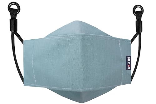 Image of Bildos Unisex 4 Layer Cotton Washable & Reusable with SSMMS Filter 3D Super Breathable Face Mask with Adjustable Ear Loop Without Valve (Multicolour) - Pack of 12