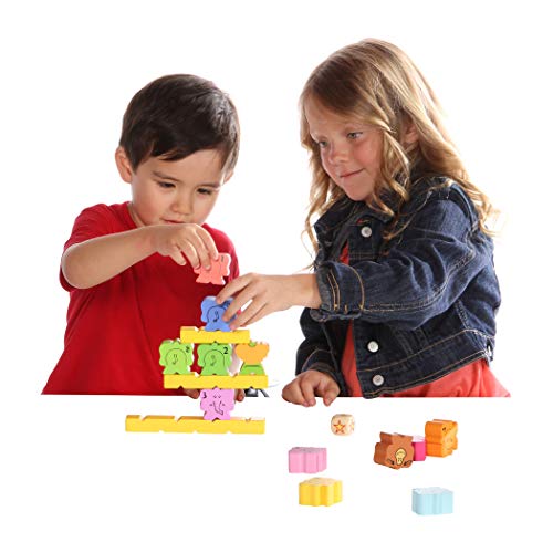 Blue Orange Games Zimbbos Award Winning Wooden Skill Building STEM Counting Stacking Game for Kids - Thumbnail 6