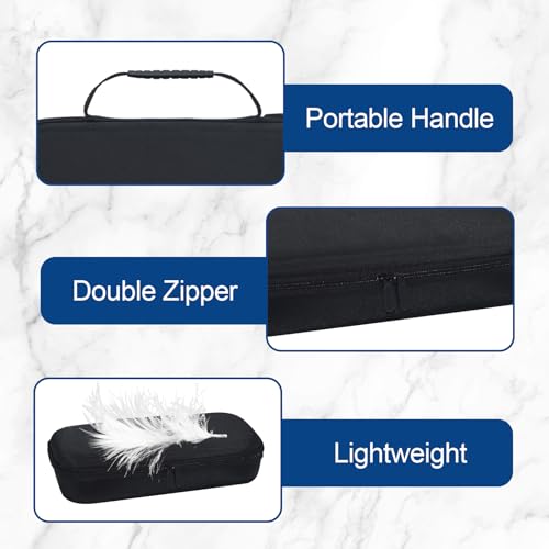 USPECLARE PlayStation Portal Case with Game Disc Storage Layer, Handheld Carrying EVA Bag with 1 pack HD Screen Protector Accessories Kit - Image 4