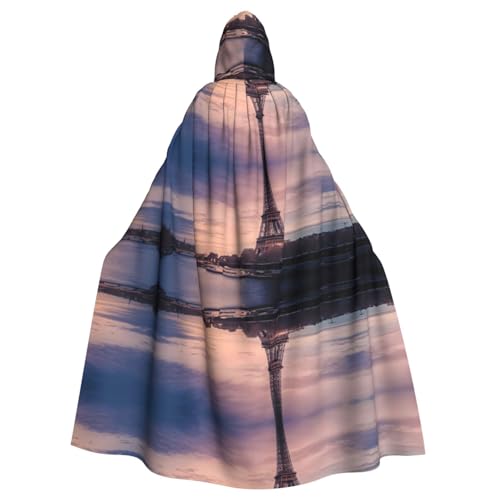 Capa de Torre Eiffel cómoda y sin cierres para evitar enganches en disfraces de Halloween