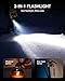 XCOOL 3-in-1 Powerful Flashlight with Arc Lighter and Door Alarm, USB C Charging Flashlights High Lumens Rechargeable, Super Bright Flashlight for Emergency, Camping, Home(1 Pack)