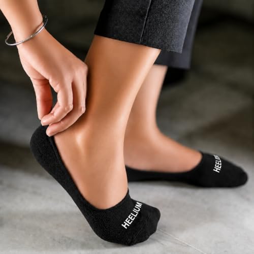 Image of HEELIUM Bamboo No Show Socks for Women | Odour Free & Breathable | 3X Softer than Cotton Socks | Low Cut Socks | Size (UK 3-7)