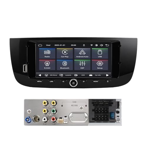 MAVYULQEF Plug & Play Autoradio mit Originalstecker für FIAT Punto