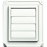 Builders Edge 140137079123 Scalloped Exhaust Vent 123, White