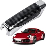 FieryFrost Carbon Fibre Car Handbrake Cover | Anti Slip Car Handbrake Protector Grip | Interior Car Accessory | Parking Brake Cap with Grip | Universal Fit for Hondaa Amazee (Carbon Fibre)