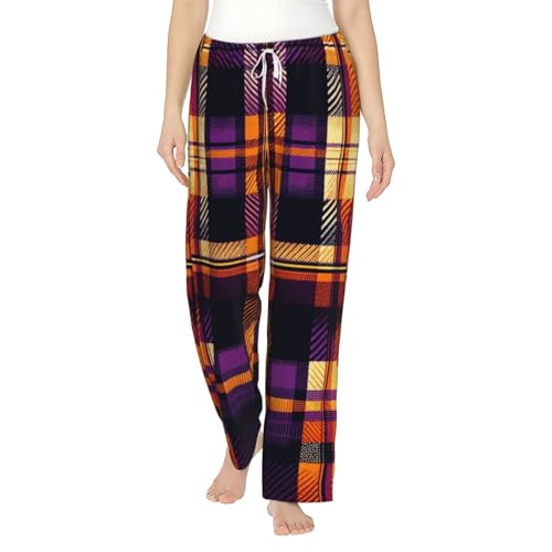 Pantalon pyjama polaire orange femme pour des moments chaleureux en famille