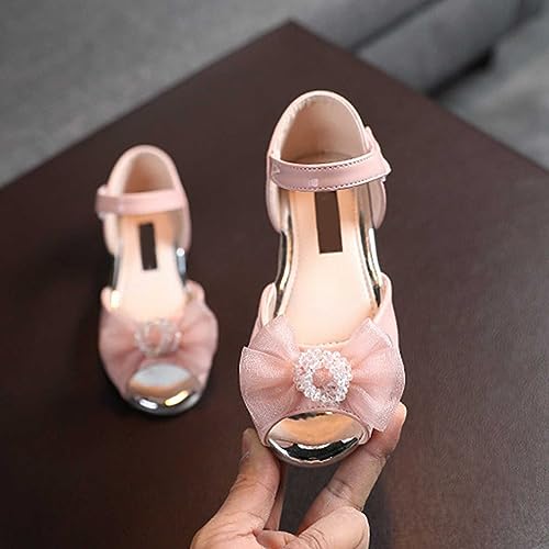 Rystal Lace Dress Shoes Open Toe Sandals For Toddler Kid Girls Summer Shoes for Girls Size 22