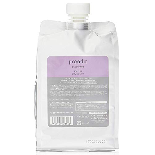 Lebel Proedit Care Works Shampoo Bounce Fit - 1000ml - Refill (Green Tea Set), 1 l (Pack of 1)