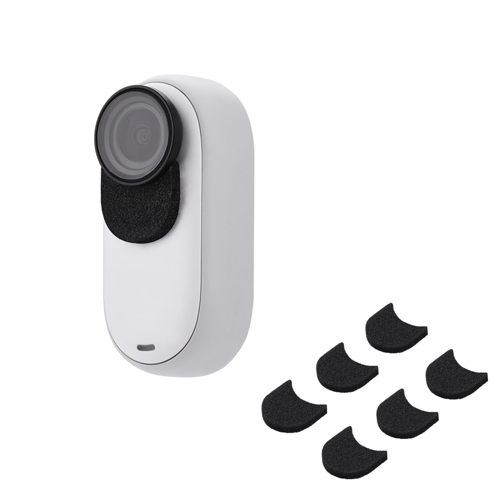 6pcs Mic Wind Muff for Insta360 Go 3s Noise Reduction and Windproof Cotton Pads Mic Windscreen Wind Foam Outdoor Wind Filter Reducing Wind Noise Cover