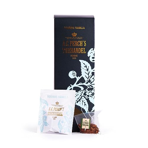 A.C. Perchs Tee | Rooibos Vanilla | Aromatischer Südafrikanischer Rooibostee mit Vanille, Sahne und Weißem Schokoladengeschmack | 25 Teebeutel (1X Geschenkpackung) | Royal Tea | Seit 1835