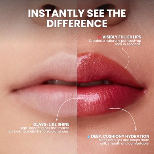 Image of Typsy Beauty Glossified Lip Plumer- Berry Bingsu 06 | 3-in-1 | Hydrating & Nourishing Lip Gloss| Instant Fullness with Lip Plumper | High Shine Lip Gloss | Formulated In Korea | 2.6gm