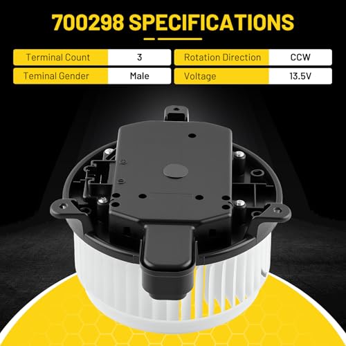 Image of 700298 HVAC Blower Motor Fit for Toyota Sequoia 2008-2022 | for Toyota Sienna 2011-2020 Blower Motor Replacement 871030C051 87103-0C051 8710333140 615-50184 75050