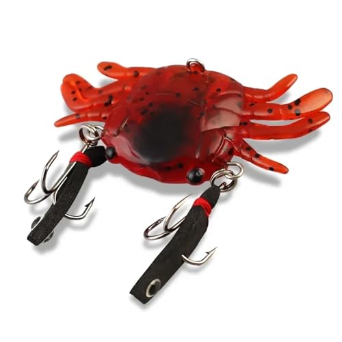 Leurre de pêche crabe 3D silicone appât artificiel pieuvre eau salée avec crochet