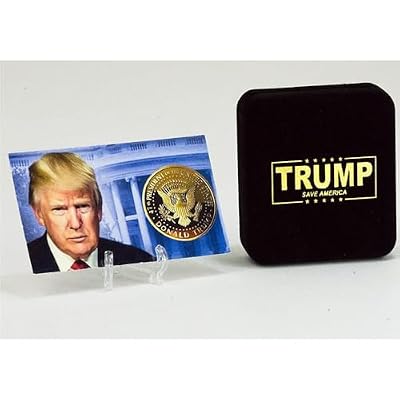 Donald Trump Gold Coin Set 45-47 President, Velvet Case, 2+ Term Collectors Edition, Commemorative Gold Plated Replica Coin w/Cert of Auth (Velvet 45-47)