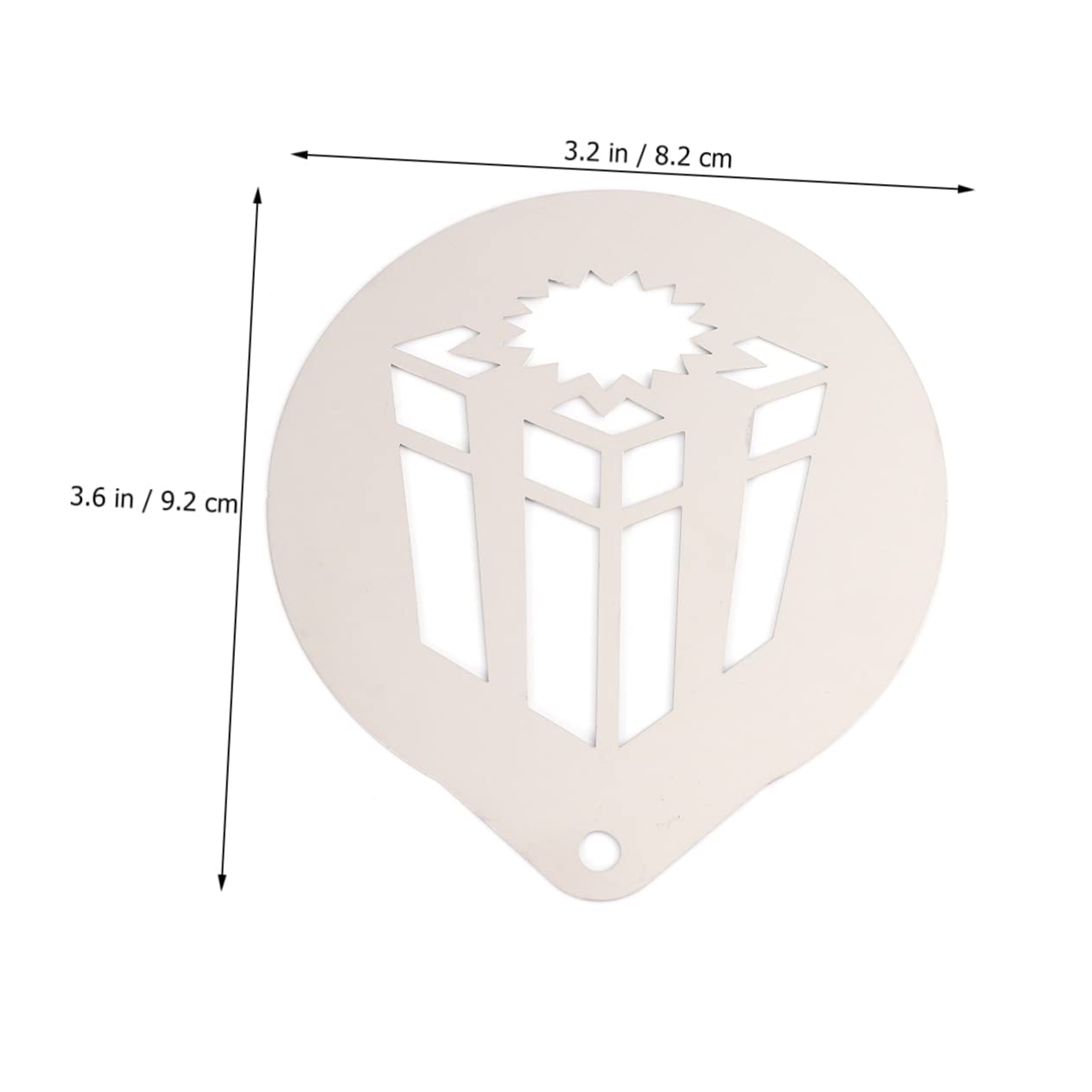 TOPBATHY 3juegos Plantilla De Café Inoxidable Para Latte Art De Moldes De Decoración Leche Para Cappuccino y Café Casa