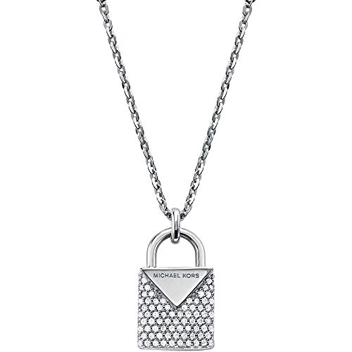 Pietra Collana Michael Kors MKC1040AN040 Argento 925 collezione Padlock