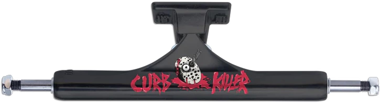 Slappy Skateboard Trucks Curb Killer II Hollow Inverted Matte Black 8.5"