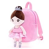 Gloveleya Toddler Backpack Kids Backpack with soft ballerina baby doll Pink Age 2+…