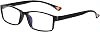Reading Glasses 4.50,Black Frame Blue Light Blocking Glasses,Anti Blue Re-ading Gl-asses,Clear Light Gl-asses,Small Reading Gla-sses Classic Everyday Use,Rectangular Frame Eye Gla-sses for Men Women