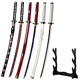 ZSDJ Pack of 3 Bamboo Roronoa Zoro Sword Katana, Shusui & Wado Ichimonji & Sandai Kitetsu 40 Inch...