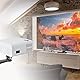 Drsn Mini Beamer Halterung für Wand, 3kg Traglast - 20cm Mini Beamer Projektor Halterung, 360 Grad Verstellbare Projektor Deckenhalterung für CCTV/Kameras/Projektoren/Webcams, Schwarz