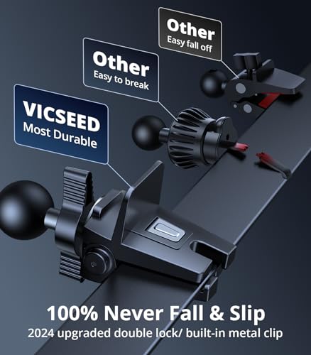 Image of VICSEED for MagSafe Car Mount [Upgraded Strongest Magnet Power] Magnetic Phone Holder for Car Vent 360 Adjustable Magnetic Car Phone Holder Mount for iPhone 16 Pro Max 15 14 13 12 Plus Mini