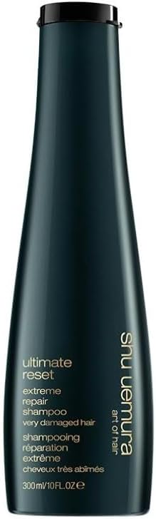 Shu Uemura, Extreme Repair Shampoo Ultimate Reset, Very Damaged Hair, Enriched with Rice Extract, Repairs & Strengthens, 300 ml