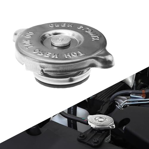 HQRNYP Radiator Cap, Radiator Cover, 16 PSI Automotive Metal Tank Sealing Reservoir Cap, Automotive Accessories Stainless Steel Auto Engine Cooling Reservoir Cover Compatible with Dodge Jeep
