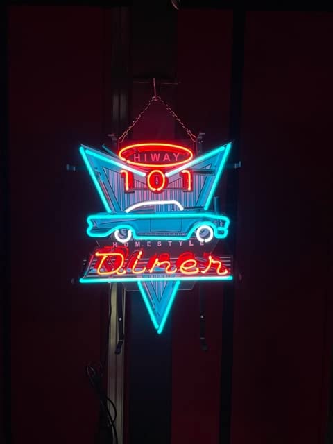 Amazon.co.jp: ダイナー ネオン 看板 アメ車 ハーレー カフェ 店舗