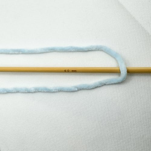 Image of Cuddly Velvet Chenille Yarn, Super Soft Fluffy Bulky for Knitting Crocheting Blanket Amigurumi, Durable for Shedding, 100 Gram (3.53 Ounces) 109 Yards (100 Meters) (Baby Blue) (3 Skeins)