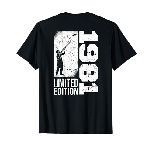 Tontauben Jahrgang 1981 geboren Geburtstag Tontaubenschießen T-Shirt