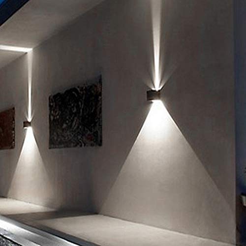 Brillraydo 6W Led Light Outdoor Waterproof Lamp Fixture Angle Adjustable Black Shell Pure White #TOP6