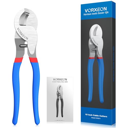 Miniatura 7 de Vorxeon Cortacables De 240mm Alicates De Corte Para Cortar Cables De Cobre, Aluminio Y Eléctricos, Apto Para Cortar Cables De 0 A 70 Mm Por Debajo De Awg2 0
