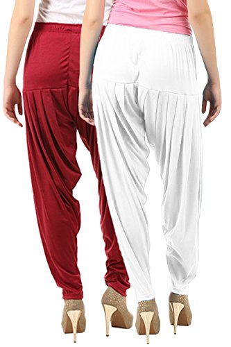 Image of Buy That Trendz Womens Viscose Dhoti Patiyala Salwar Harem Bottoms Pants