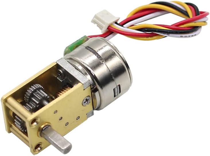JGY-15BY worm gearbox motor reduction dc Stepper geared motor 2 Phrase 4 wires 18d stepper angle reducer motor electric bicycle - (Type: A, Speed(RPM): ratio 118to 1, Voltage(V): 5V)